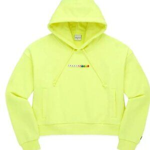 Teddy Fresh Yellow Bead Logo Nostalgic Cropped Hoodie Sweatshirt Neon H3H3 2XL